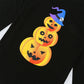 Halloween Pumpkin Top and Stripe Pants Family Matching Pajamas Sets