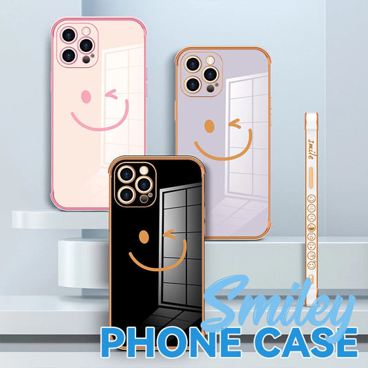 Side Electroplating Smiley Phone Case