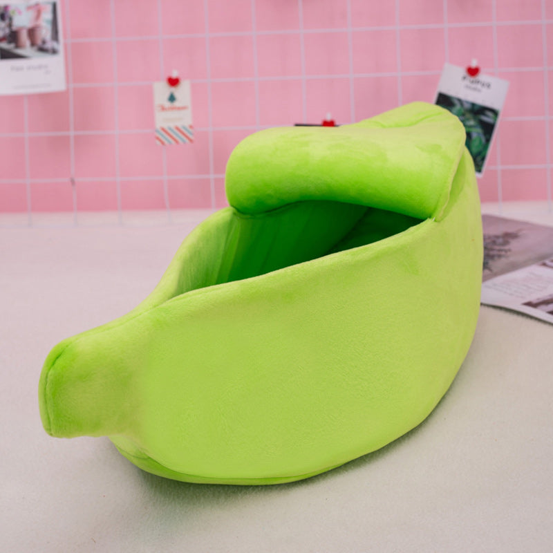 Cute Banana Pet Kennel Cat Bed House