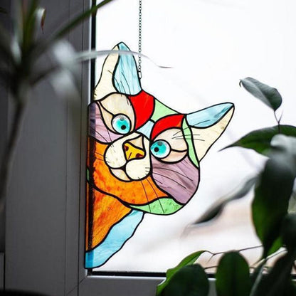 Stained Glass Cat Window Hanger?