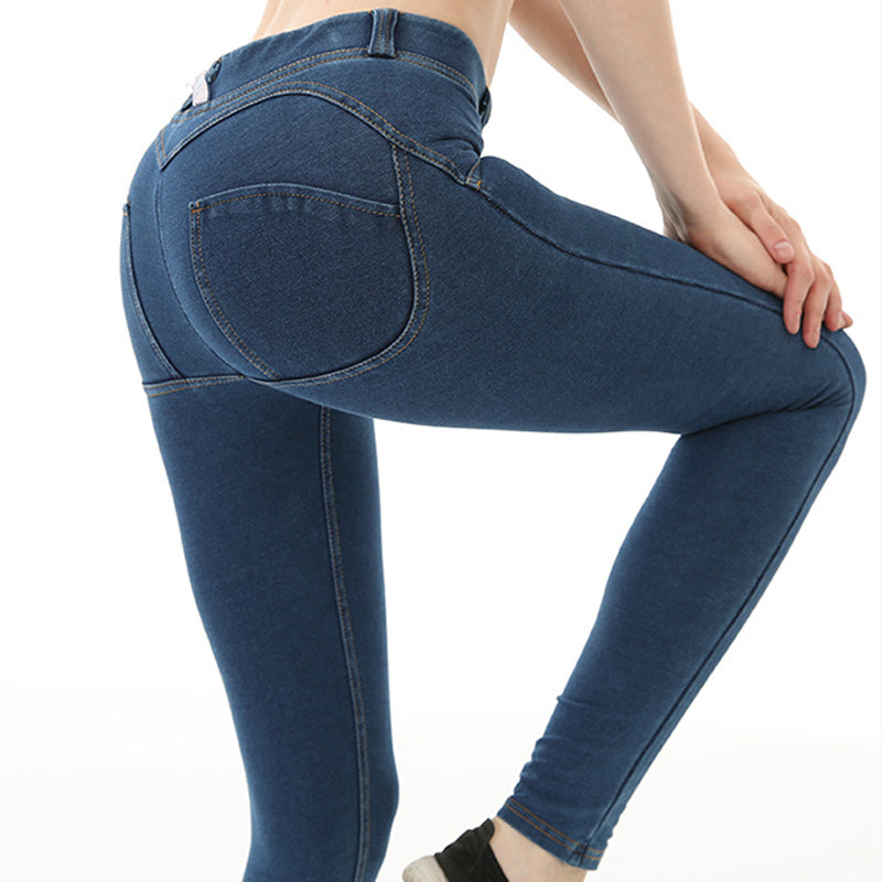 Mid Rise Denim Shaping Leggings