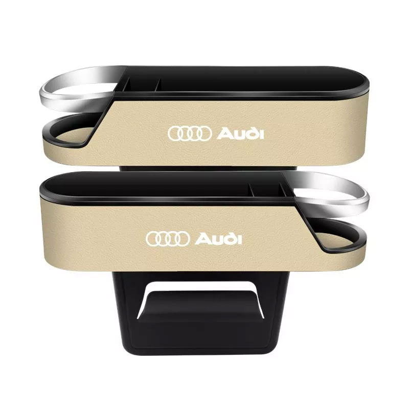 Car LOGO Stylish PU Leather Seat Gap Organizer