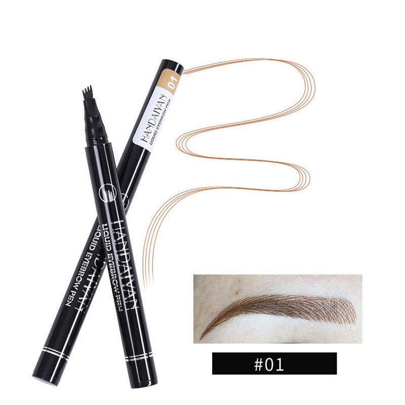 Four Forked Eyebrow Pencils