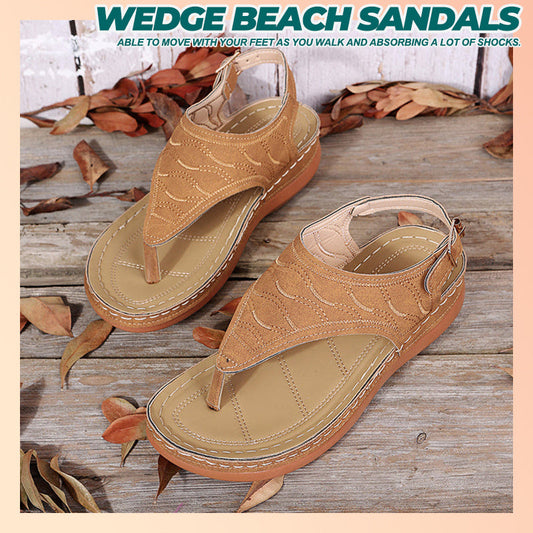 Summer 2022 Roman Wedge Beach Sandals