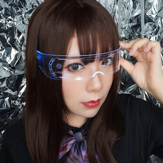 LED Light Cyberpunk Glasses