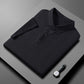 Men'S Ice Silk Breathable Slim Business Short-Sleeved