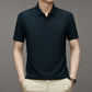 Men'S Ice Silk Breathable Slim Business Short-Sleeved
