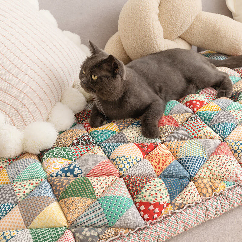 ✨Offre à durée limitée🌸Housse de protection en coton Garden Chic pour canapé / Protective cotton cover in Garden Chic design for sofa