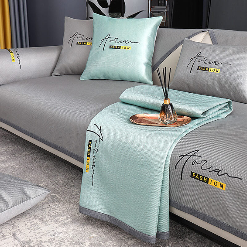 Non-Slip Ice Silk Sofa Cushion