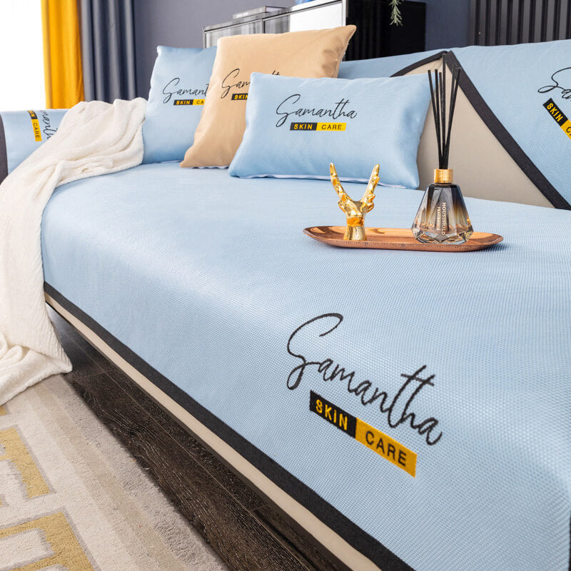 Non-Slip Ice Silk Sofa Cushion