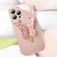 3D Butterfly Pattern Glass Phone Case