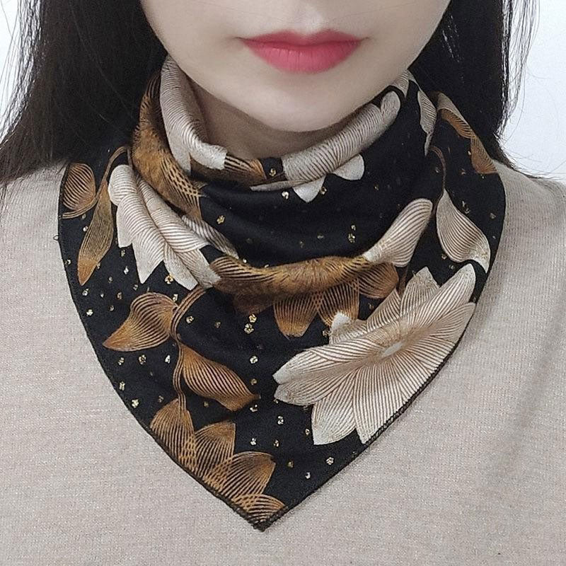 Women Versatile Neck Protection Windproof And Sun-proof Triangle Scarf