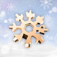 18-in-1 Stainless Steel Snowflakes Multi-tool&keychain