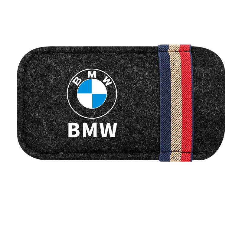 Car Visor Sunglasses Leather Holder