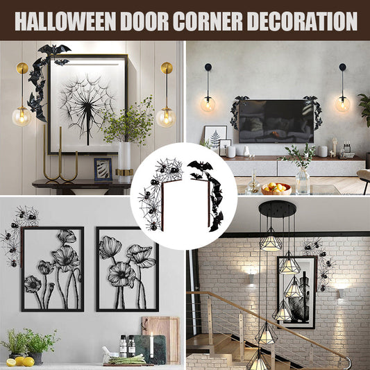 Indoor/Outdoor Halloween Door Corner Decorations - Bats