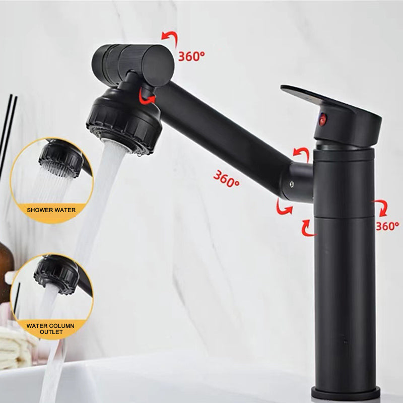 360 Degrees Can Be Freely Rotated And Adjusted Single Hole Rotating Bathroom Hot And Cold Water Faucet