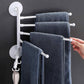 Wall Mounted Rotating Towel Rack No-Punching