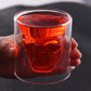 Double Walled Skull Glass Mug For Hot & Cold Drinks
