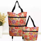 Folding Shopping Bag Collapsible Trolley Bags with Wheels