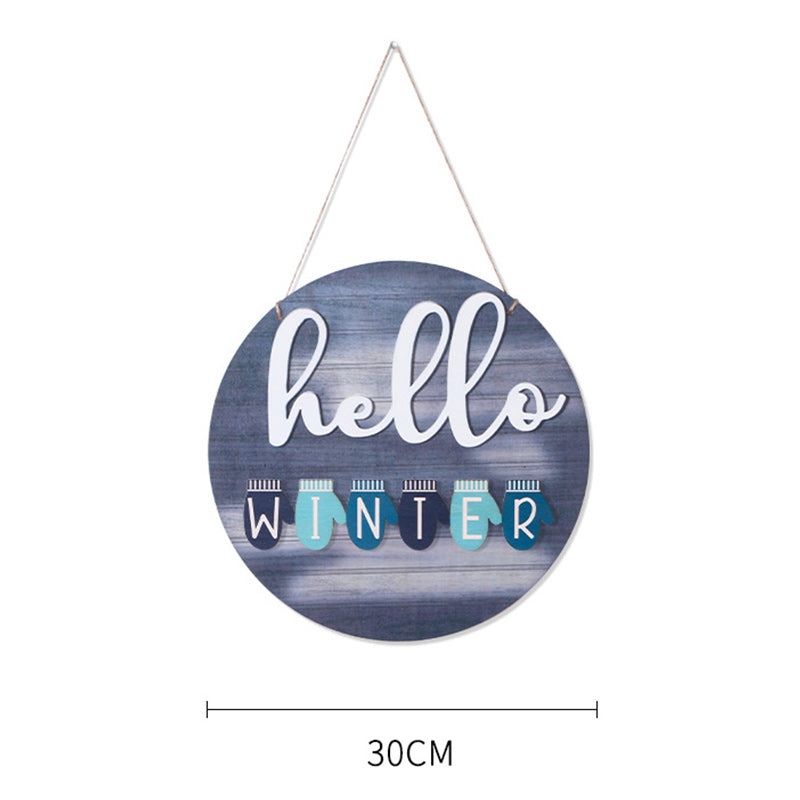 Welcome Sign in Front for Door