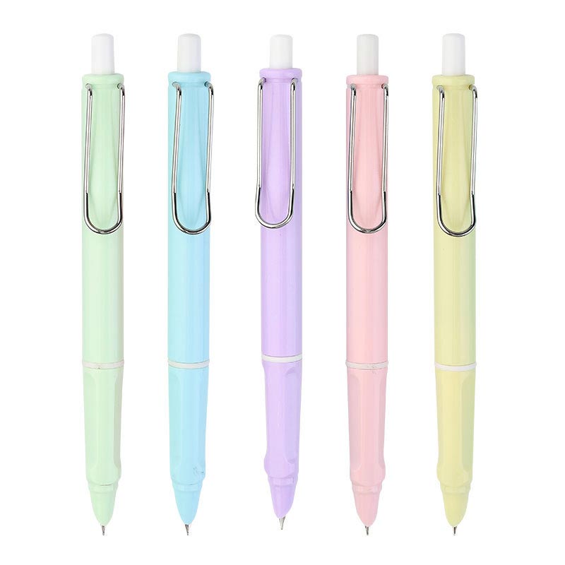 Student Pressing Pen