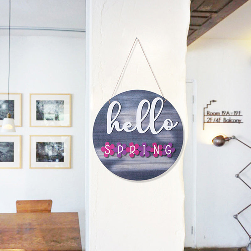 Welcome Sign in Front for Door