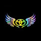 3D Angel Wings Colorful Laser Car Sticker（2PCS）