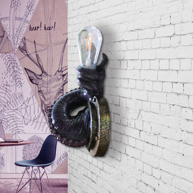 Retro Realistic Octopus Tentacle Wall Sconces