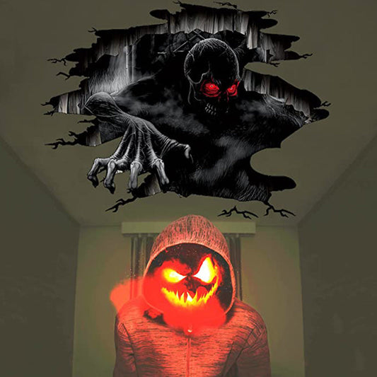 Scary Skeleton Zombie Halloween Wall Stickers