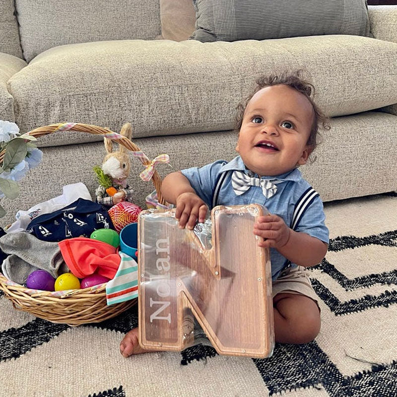 Personalized Boys/Girls Piggy Bank-Wood Gift For Kids