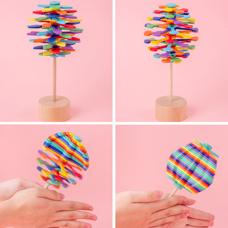 Wooden Spiral Lollipop-Stress Relif Toy
