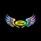 3D Angel Wings Colorful Laser Car Sticker（2PCS）