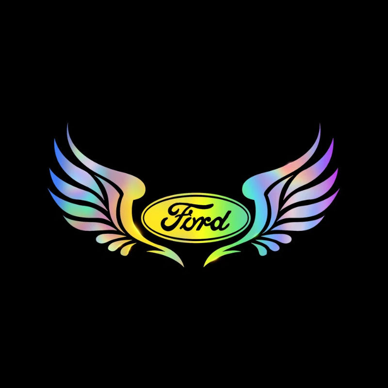 3D Angel Wings Colorful Laser Car Sticker（2PCS）