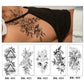 Sketch Flower Full Body Tattoo Sticker