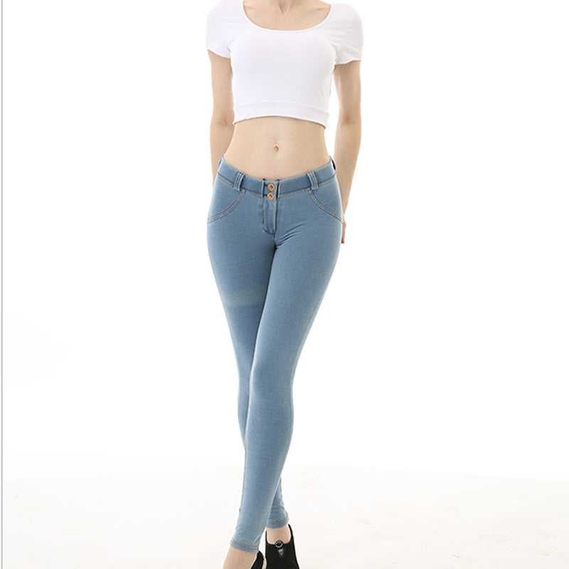 Mid Rise Denim Shaping Leggings