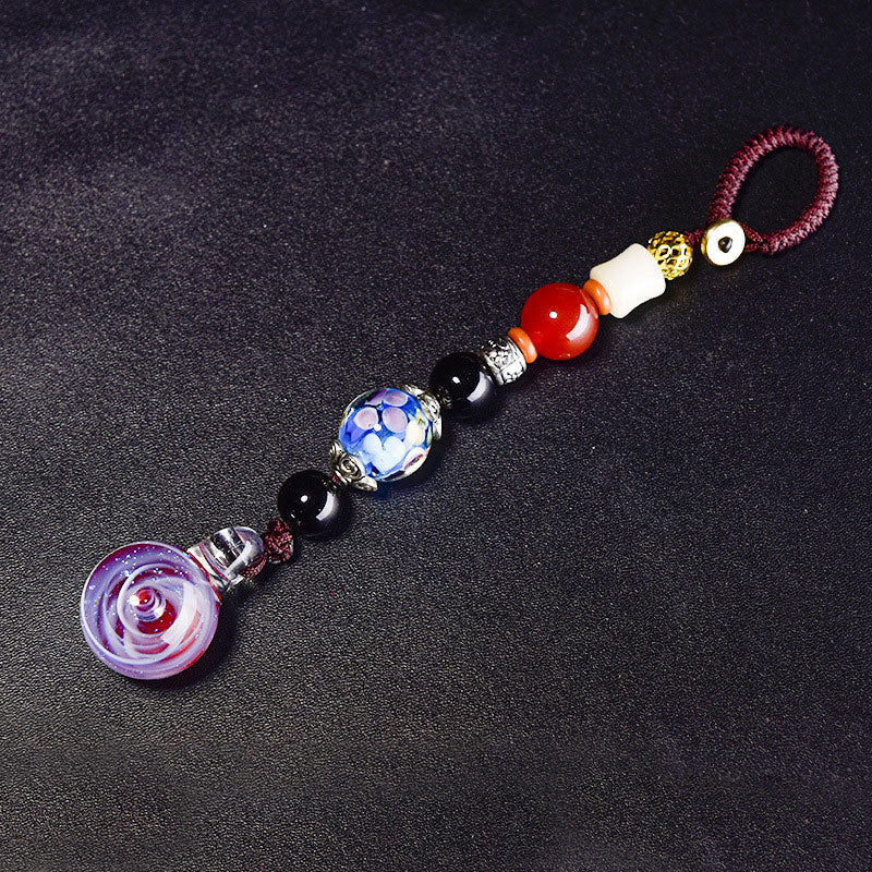 Swirling Galaxy-Inspired Glass Orbs