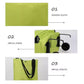 Folding Shopping Bag Collapsible Trolley Bags with Wheels