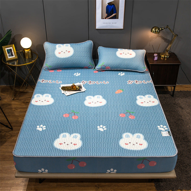 Summer Ice Silk Mat Washable Mattress Protector