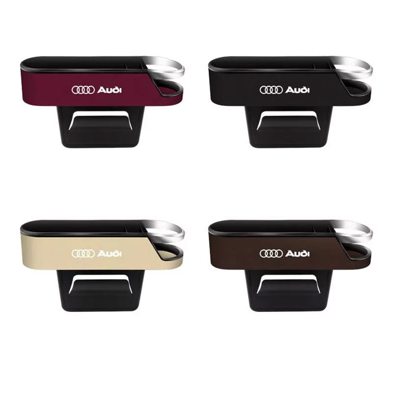 Car LOGO Stylish PU Leather Seat Gap Organizer