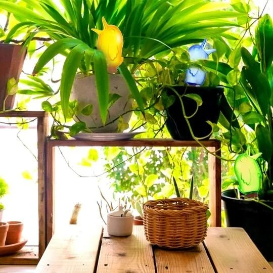 🐦Self Spike Planter Drip Watering Bird