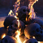 🔥Halloween Cool Human Skull Fire Pit💀