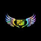 3D Angel Wings Colorful Laser Car Sticker（2PCS）