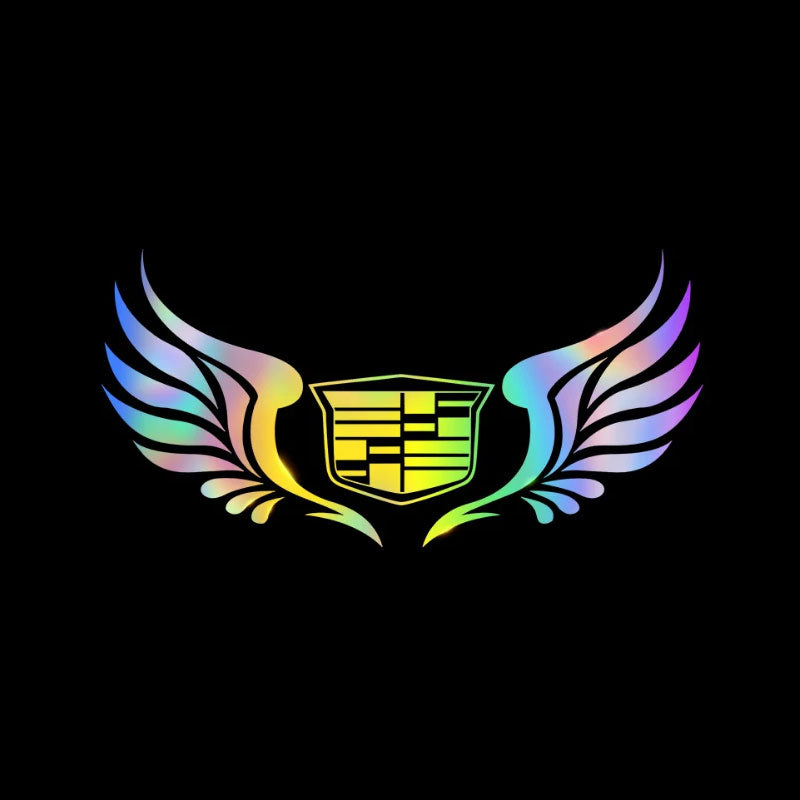 3D Angel Wings Colorful Laser Car Sticker（2PCS）
