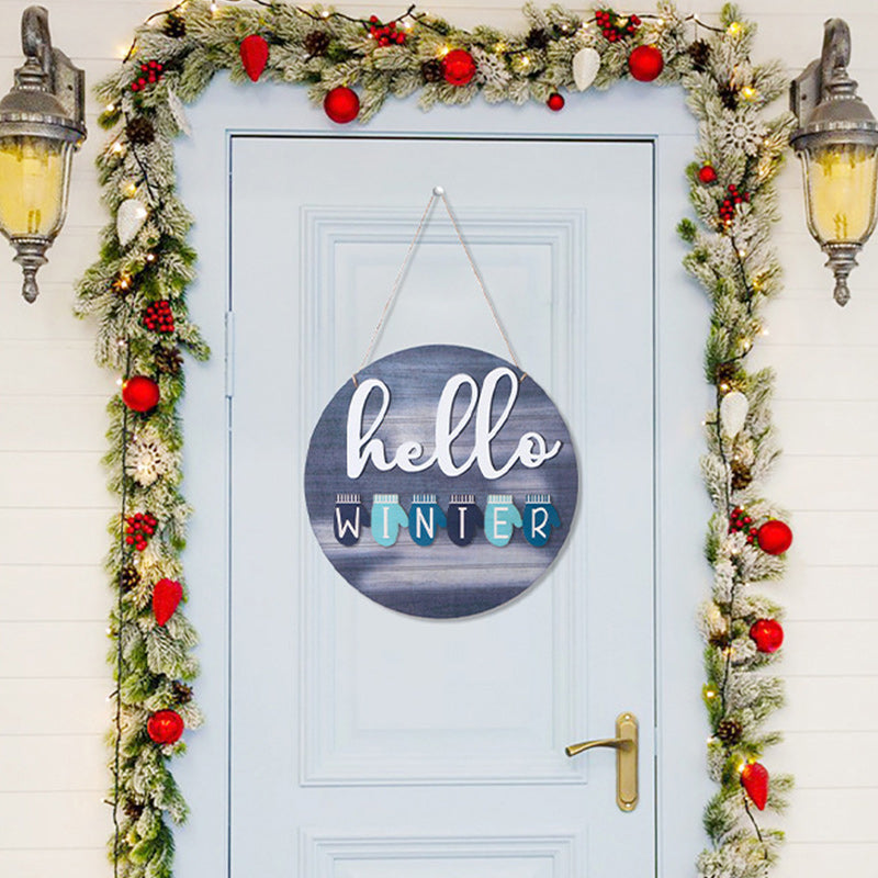 Welcome Sign in Front for Door