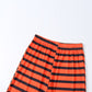 Halloween Pumpkin Top and Stripe Pants Family Matching Pajamas Sets
