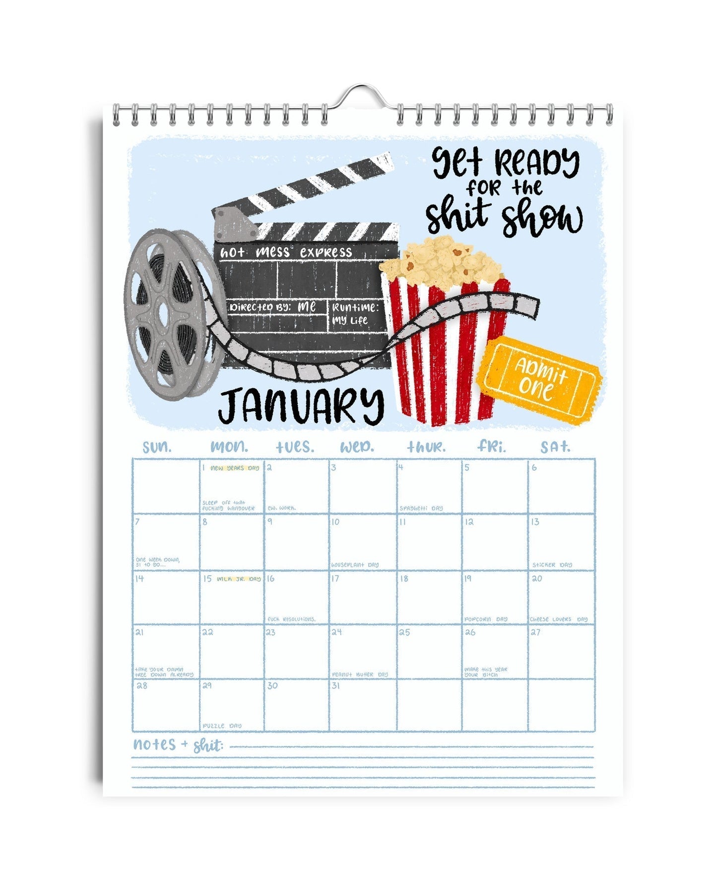 Here We Fucking Go Again 2024 Calendar