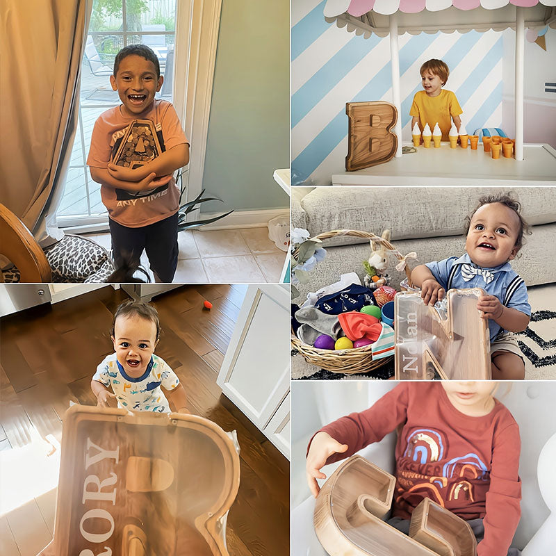 Personalized Boys/Girls Piggy Bank-Wood Gift For Kids