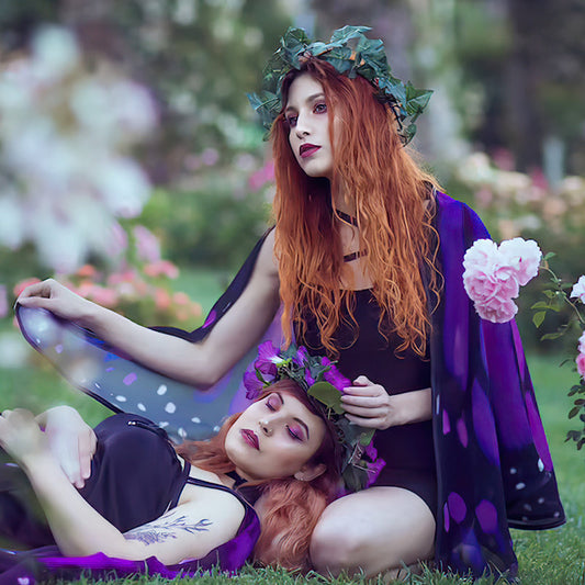 Unusual Cloaks and Stoles in the Shape of Butterfly Wings