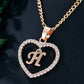 Heart A-Z Initial Letter Necklace