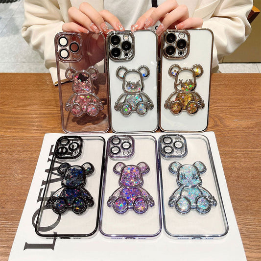 Violent Bear Transparent Soft Phone Case